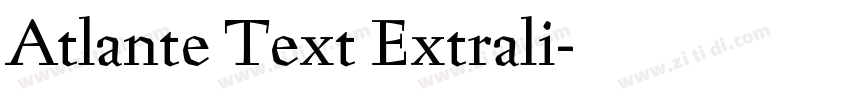 Atlante Text Extrali字体转换